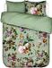 Essenza Fleur Dekbedovertrek Katoensatijn Quiet green - Lits-Jumeaux - 240x200/220 cm