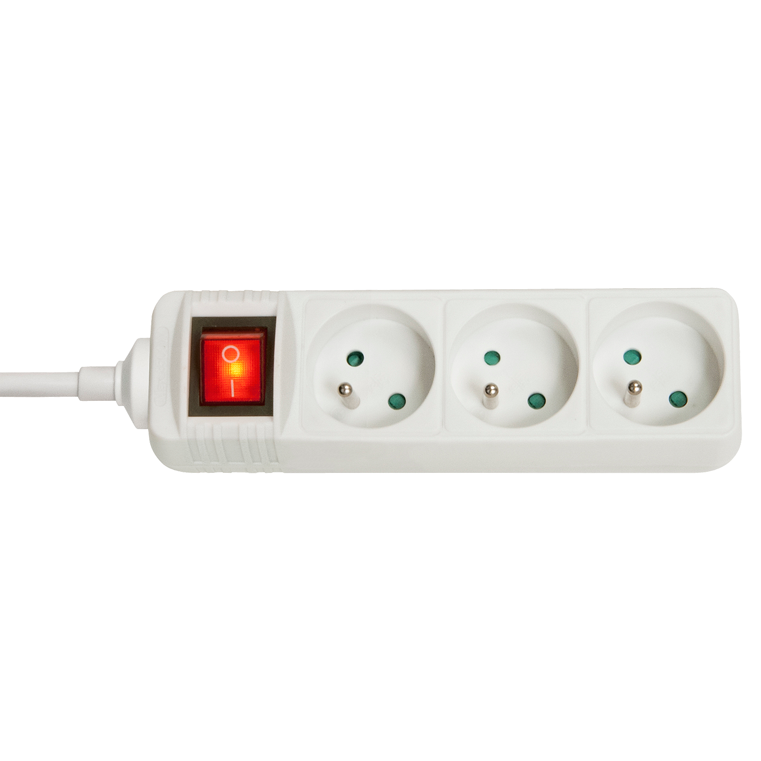 LINDY 73124 - Stekkerdoos - Wit - Met aan/uit schakelaar - 3680 Watt