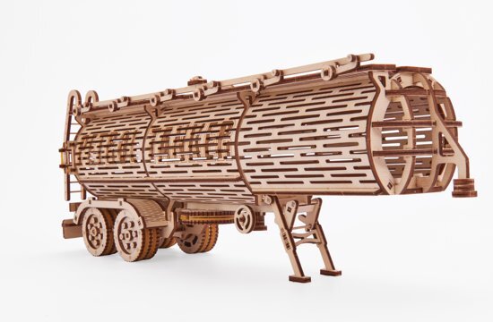 Wood Trick Tank Trailer - Uitbreiding Set voor Truck - Houten Modelbouw