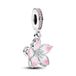 PANDORA Moments kersenbloesem bedelhanger in sterlingzilver met kubisch zirkonia, compatibele Moments armbanden, 790667C01