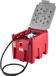 Bol Réservoir de carburant portable, capacité 58 gallon, débit 10 GPM, stockage de carburant avec pompe électrique 12V, tuyau de 13,1 ft, buse automatique, idéal pour le transfert de diesel et d'essence, rouge