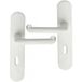 Ouvre&déco Poignée de porte tubulaire entrée de clé – Lot de 2 – Nylon blanc – Entraxe 195 mm – Fixation invisible pour esthétique soignée