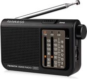 Retekess V117 Radio portable - FM/AM/SW - Secteur & Pile - Noir