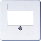 Jäger 560.037.27 afdekking voor TAE-aansluitdoos 50x50, 3-voudig, alpinewit