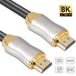 Allteq HDMI 2.1 kabel - Ultra high speed - 8K (30 Hz) - 4K (60 Hz) - Full HD 1080p - Ethernet - 3D - ARC - Male naar male - 2 meter - Zwart