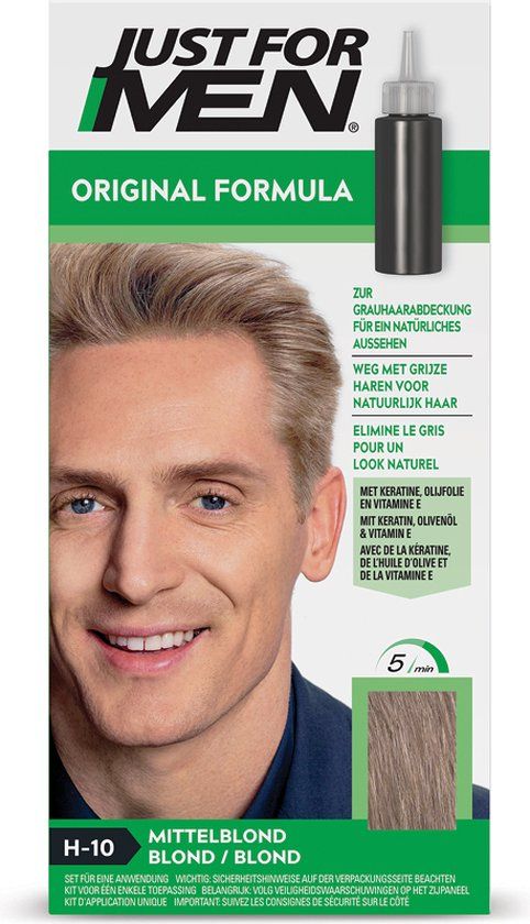 Just For Men Original Haarkleuring H10 Blond - Haarverf voor Mannen - 1 stuk