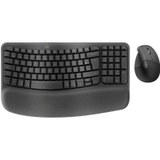 Logitech Wave Keys Sans fil Ergonomique Clavier + Logitech Lift Souris Verticale