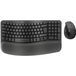 Logitech Wave Keys Sans fil Ergonomique Clavier + Logitech Lift Souris Verticale