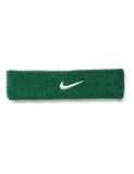 Nike Klassieke swoosh hoofdband (groen/wit)