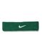 Nike Klassieke swoosh hoofdband (groen/wit)
