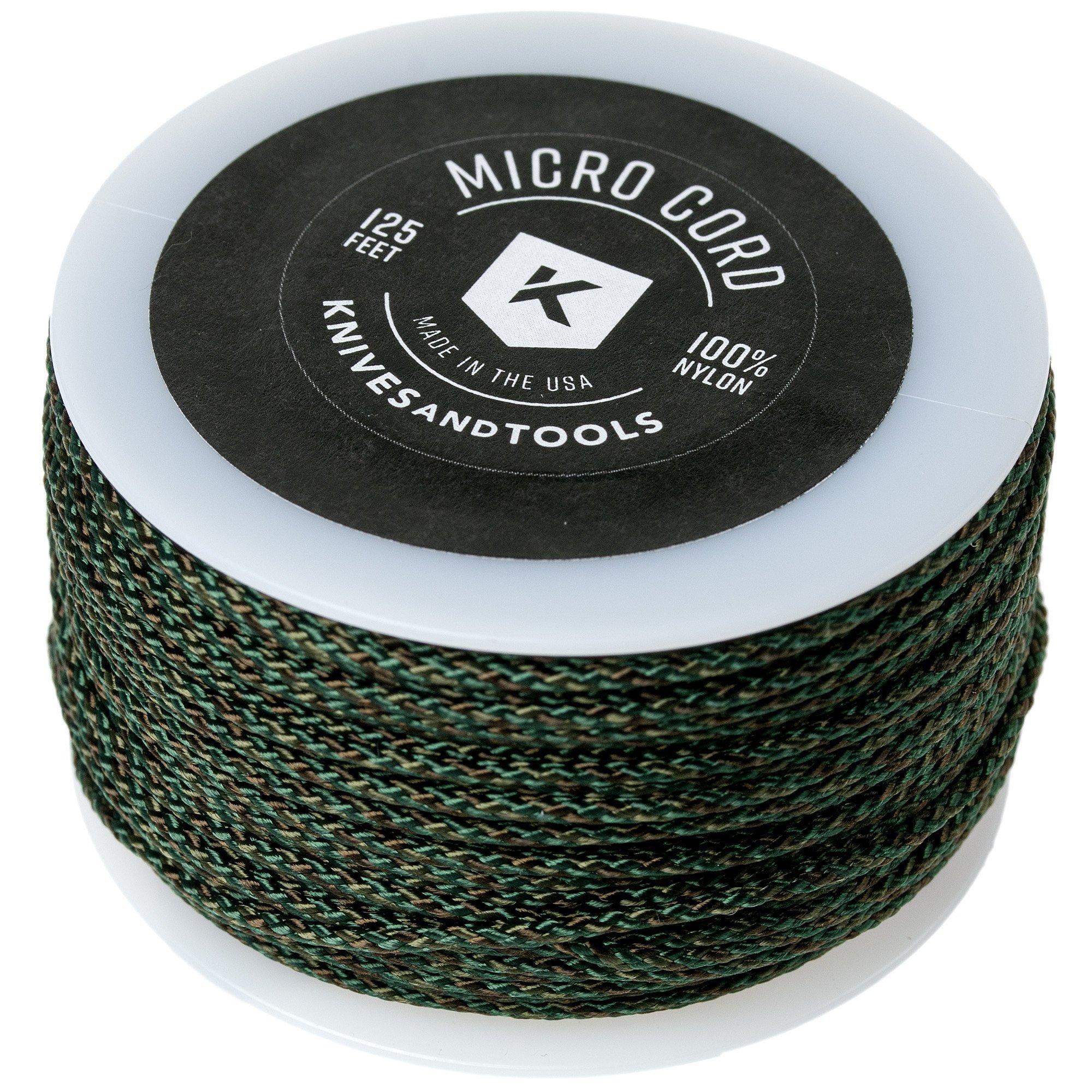 Knivesandtools Knivesandtools Micro Cord, kleur: Wetland, 125 ft (38,1 m)