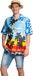 Partychimp Hawaii Blouse Mannen Paradise Carnavalskleding Heren Foute Party Verkleedkleren Volwassenen Hawaii Shirt Heren Tropische Outfit Toppers 2026 Summer is Magic- Polyester - Blauw - Maat S/M