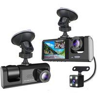 Autorecorder SZSMART C309 WiFi 1080P 2-inch met achtercamera, camera aan de voorkant en cabine camera