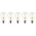 Sygonix SY-5781468 Lampe LED Label Énergétique A (A - G) E27 2,2 W = 40 W Blanc Chaud (Ø x h) 60 mm x 104 mm Filament / LED Rétro 5 pièce(s)