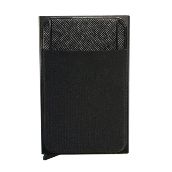 Stuff Certified Aluminium Slim Wallet - Zwart