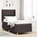 Prolenta Maison Exclusive - Boxspringbed met hoofdeinde, donkerbruin, 100 x 200 cm, gestoffeerd