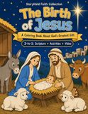 The Birth of Jesus: A Coloring Book About God's Greatest Gift