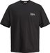 Jack & Jones Heren T-shirt JORNOTO Graphic Ronde Hals Zwart - Maat L