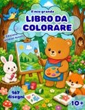 Il mio grande libro da colorare per ragazzi: teneri disegni di animali da colorare, con 5 illustrazioni dedicate a ogni animale (Ed. animali teneri)