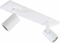 Highlight Opbouwspot Aston | Wit Metaal | Rechthoek | GU10 | 2-voudig | 40cm