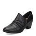 Clarks Women's Emily2 Cove Pump, Black Leather, 8 Wide