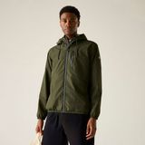 Regatta Heren Shorebay Marl Lichtgewicht Waterdichte Jas met Capuchon Groente 5XL