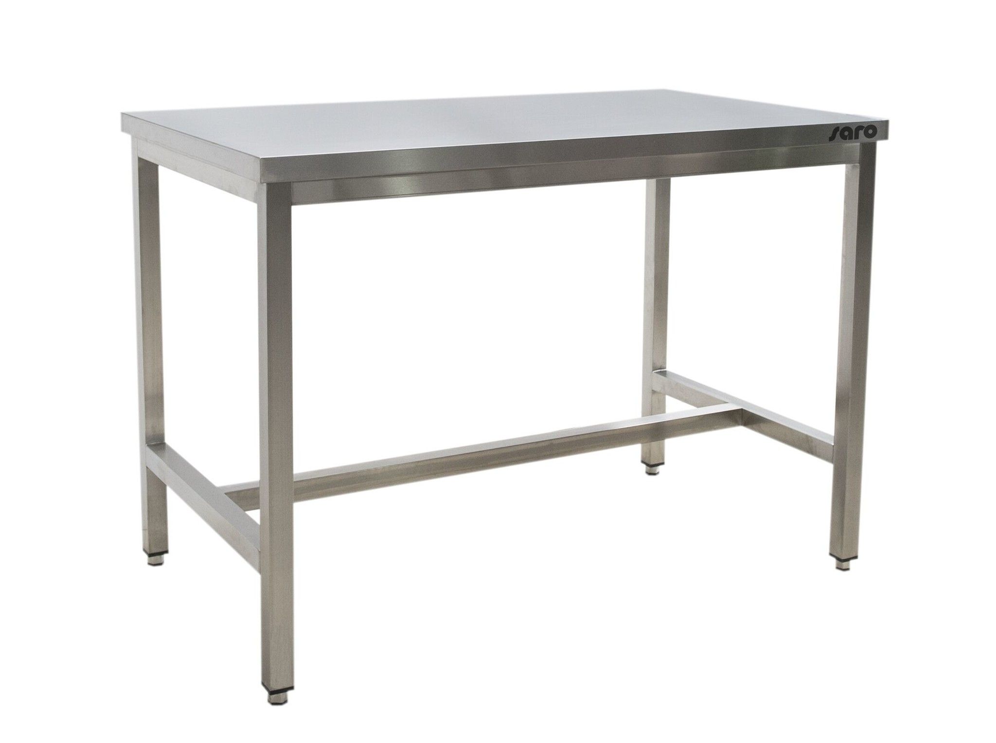 Rvs stalen tafel zonder bodemplaat 700 mm diepte