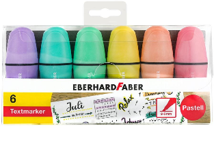 Eberhard Faber 551403 - Markeerstiften - 6 stuks - multi
