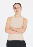 Les'Arcs Top Ashtyn Vrouwen Beige-gemêleerd Katoen/Elastaan/Viscose Tanktop