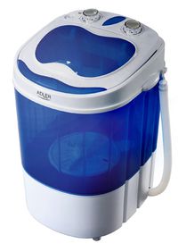 Adler AD 8051 Mini machine à laver - Chargement par le haut - 3 kg - Bleu/Blanc