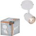 OSRAM 1-Punkt LED Spot PRIMAL Round, Leuchte, 1xGU10, Weiß