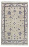 HAMID Ushak Modern wollen tapijt voor woonkamer, slaapkamer, woonkamer, beige (120 x 80 cm)