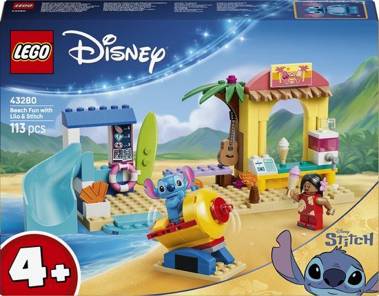 LEGO | Disney Strandplezier met Lilo en Stitch Bouwbaar Speelgoed voor Kinderen en Decoratie 43280