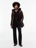 Tommy Hilfiger Dames Puffer Jas XXS Chocoladebruin Polyamide Herfst/Winter 2026