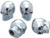 Simoni Racing Set ventielkapjes Skeletor - Chroom