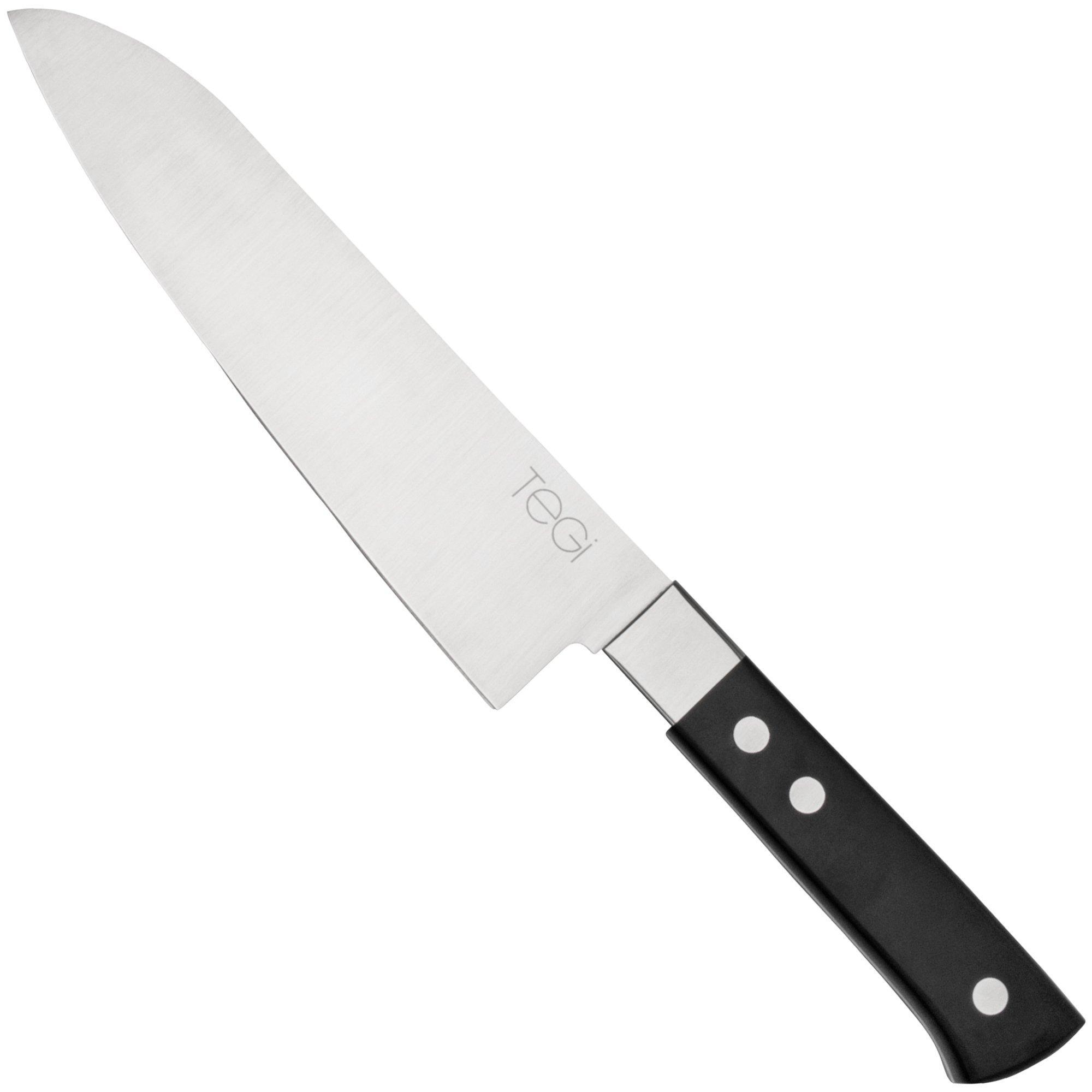 Maserin TEGI 2500-17PN santoku zwart, 17 cm