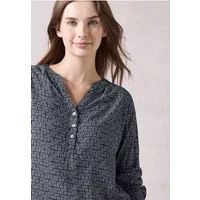 Cecil Bedrukte blouse voor dames, petrol blauw, XS