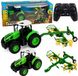 LEAN TOYS tracteur agricole télécommandée avec râteau Éclairage RC 1:24