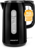 Aigostar Waterkoker - Dubbelwandig - 1,7 Liter - BPA-vrij - Waterniveau indicator - Elektrische - 2200W - Zwart