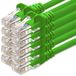 1aTTack.de Cat.6 netwerkkabel - groen - 10x - 1m - (Set) - CAT6 Ethernetkabel LAN-kabel 1000 Mbit patchkabel