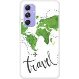Samsung Bedrukt siliconen hoesje compatibel met Galaxy A54 5G Map Travel