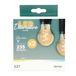 ITENSE - Gloeilamp met spiraal - Energiezuinig - 4W - Helderheid: 230 lumen - Fitting: E27 - Vorm: A60 - Set van 2 lampen