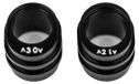 Associated FT B74.2: Aluminium afstandsstukken voor differentieel, 2 stuks.