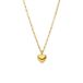 Lucardi Dames Stainless steel goldplated ketting hart