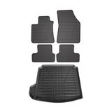 OMAC 6148YPS1-484 Jeu de tapis de sol Caoutchouc, noir