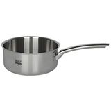 Piazza 110310 middelgrote steelpan van roestvrij staal, 3-laags, inhoud 0,35 l, diameter 10 cm, hoogte 4,5 cm