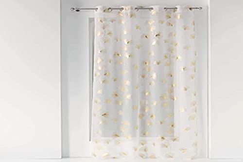 Douceur d'Intérieur Gekgold gordijn - 140 x 240 cm - polyester - bedrukt