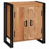 vidaXL Nachtkastje Bruin Massief Acaciahout 66 x 35 x 76 cm