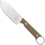 White River Knives White River Firecraft 3.5 Pro, Stonewashed Magnacut, Green G10, survivalmes, Kydex schede met firesteel