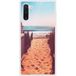 Samsung Housse de protection en silicone compatible avec Galaxy Note 10 Beach Path